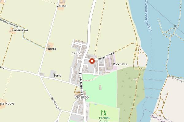 Map showing Panificio Zaccarini in Parma