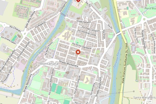 Map showing Pasticceria Provinciali in Parma