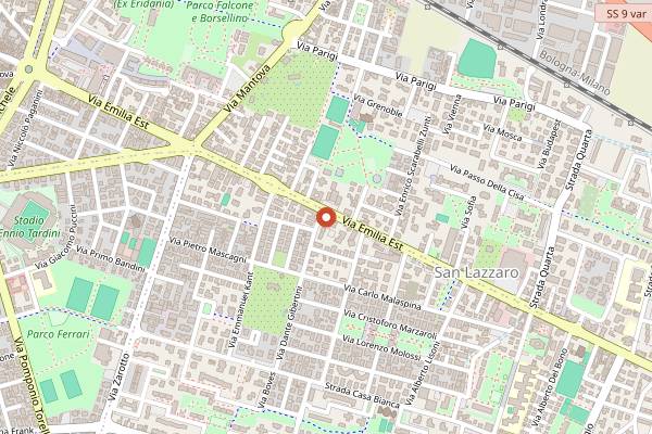Map showing Arte e Gusto in Parma