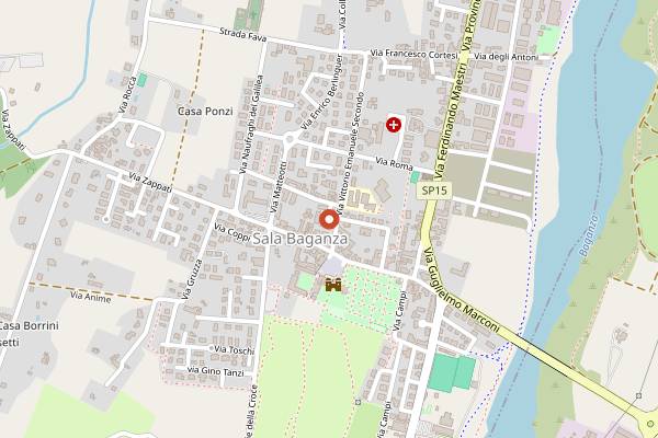 Map showing Barino in Parma