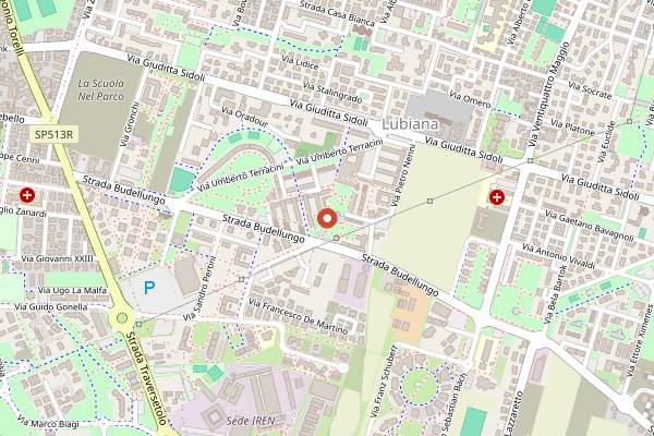 Map showing Birreria Chelsea in Parma