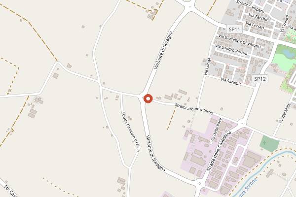 Map showing Birrificio del Ducato in Parma