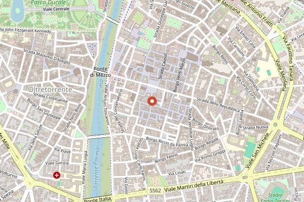 Map showing Bar Le Malve in Parma