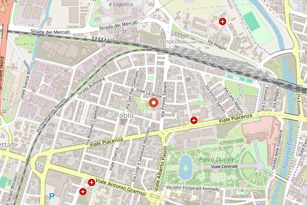 Map showing Passione e Tradizione in Parma