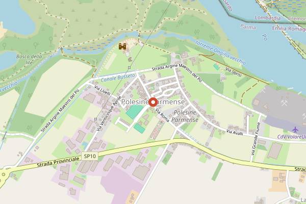 Map showing Antica Corte Pallavicina in Parma