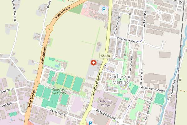 Map showing Inkiostro in Parma