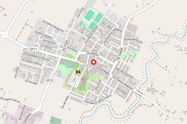 Map showing Locanda Stella d'Oro in Parma