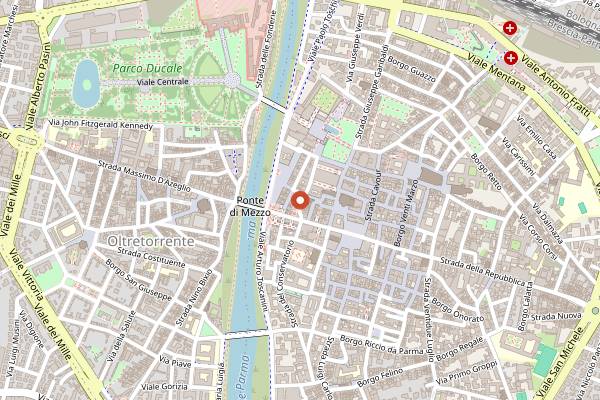 Map showing La Piricucca in Parma