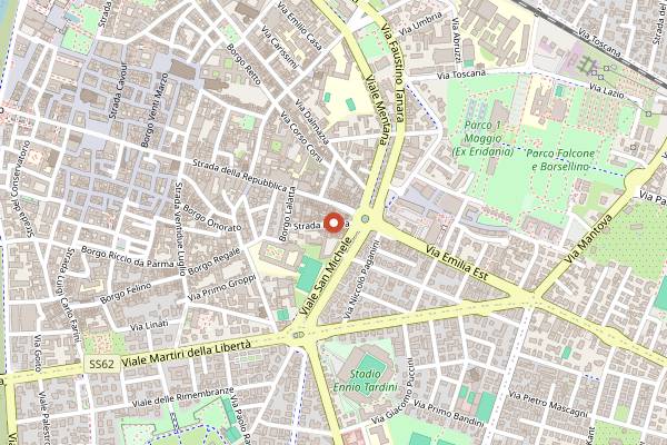 Map showing Vanissa C'est la Vie in Parma