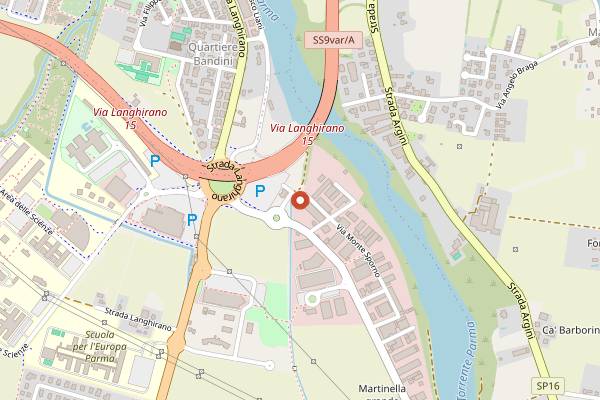Map showing Campus Industry Music in Parma