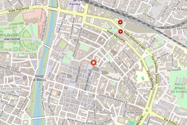 Map showing Angiol d'Or in Parma