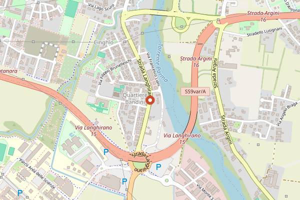 Map showing Parma Rotta in Parma