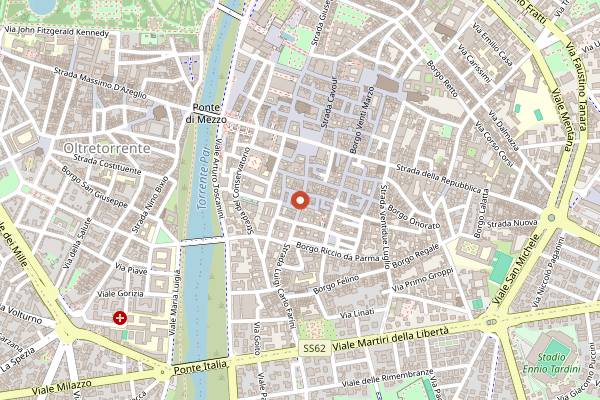 Map showing Panino d'Artista in Parma