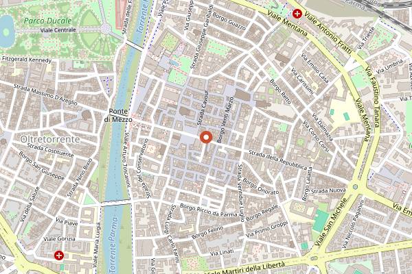 Map showing Pepen in Parma