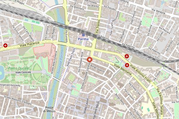 Map showing Salumeria Garibaldi in Parma