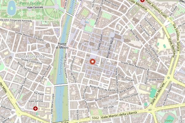 Map showing Enoteca Tabarro in Parma