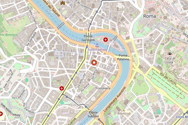 Map showing Biscottificio Artigiano Innocenti in Rome