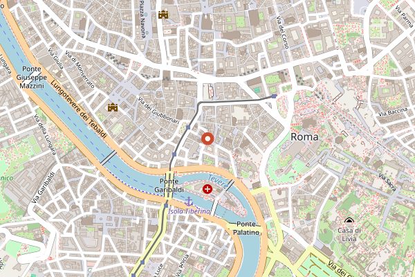Map showing Pasticceria Boccione in Rome
