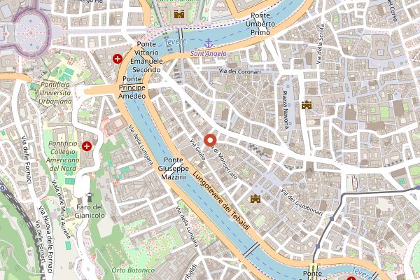 Map showing Forno Monteforte in Rome
