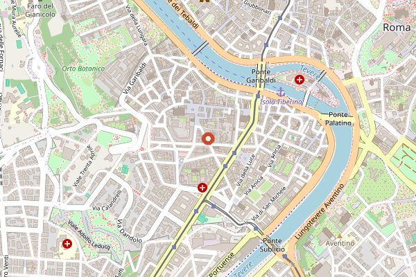 Map showing Il Maritozzo Rosso in Rome
