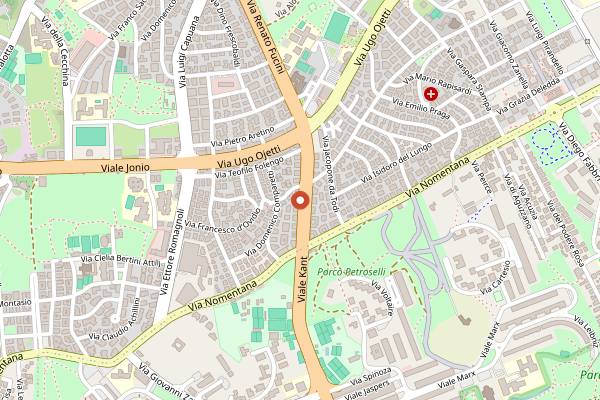 Map showing Insieme al pane in Rome