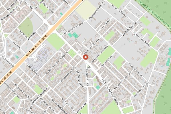 Map showing La bottega del Fornaio Wolf Ferrari in Rome