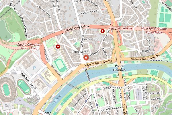 Map showing Panificio Nazzareno in Rome