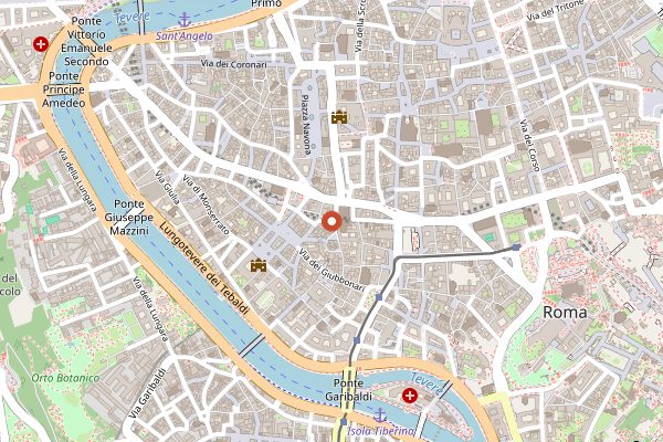 Map showing Pasticceria De Bellis in Rome