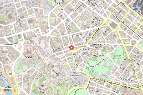 Map showing Bar La Licata in Rome