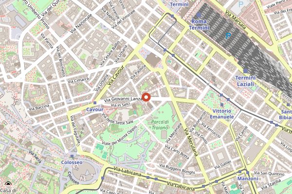 Map showing Drink Kong in Rome