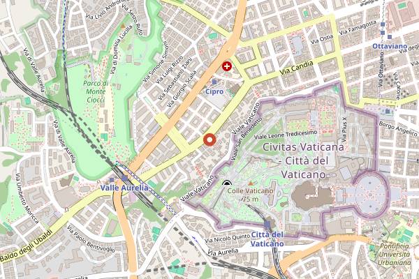 Map showing Il Treppio in Rome