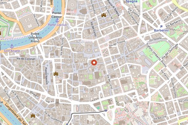 Map showing Salotto 42 in Rome
