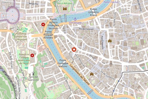 Map showing The Jerry Thomas Project in Rome