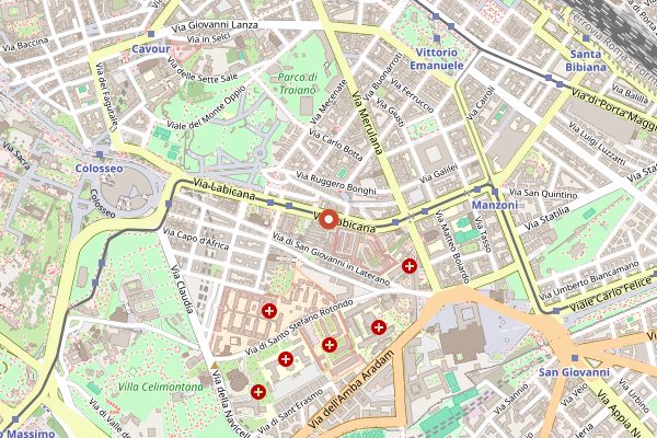 Map showing The Race Club Speakeasy in Rome