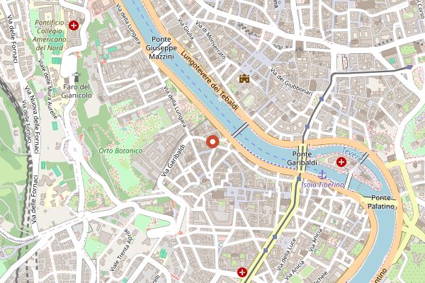 Map showing Bir & Fud in Rome