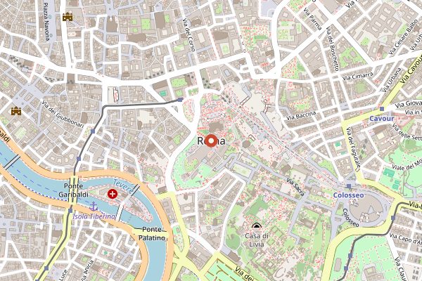 Map showing Ma Che Siete Venuti a Fa in Rome