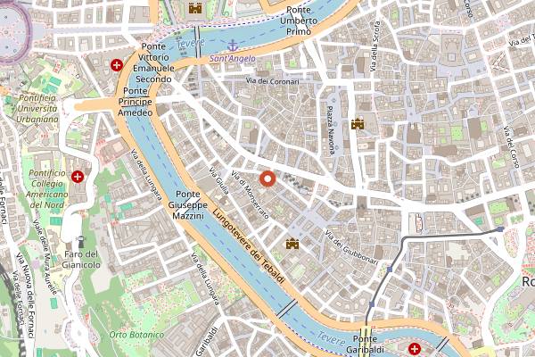 Map showing MyAle Craft Beer and Street Food in Rome