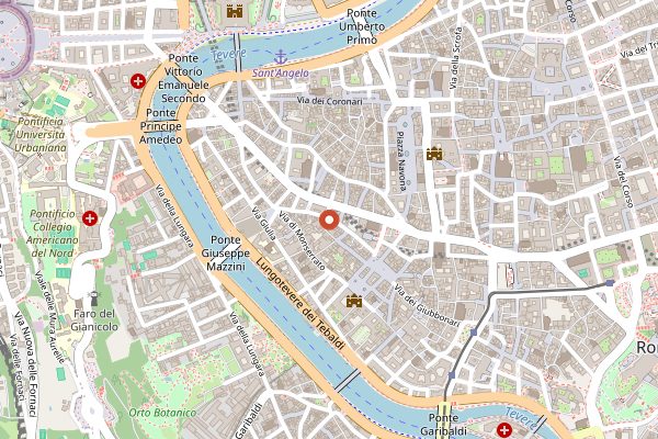 Map showing Barnum Cafe in Rome