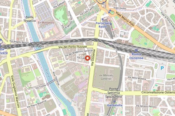 Map showing Cafe Merenda in Rome