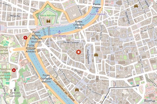Map showing MAMI in Rome