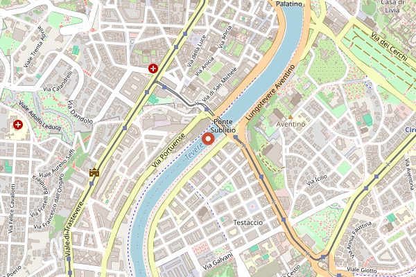 Map showing Mordi e Vai in Rome