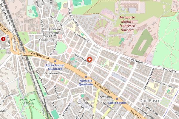 Map showing Pinsa E Pizza in Rome