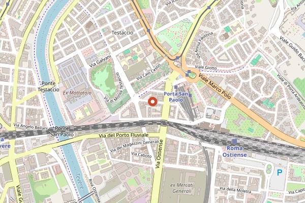 Map showing Casa Manfredi Teatro in Rome