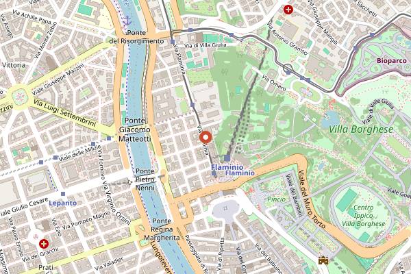 Map showing Marzapane in Rome