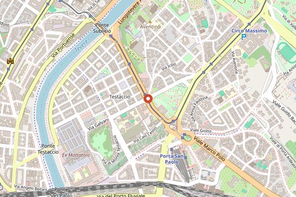 Map showing Tram Depot in Rome