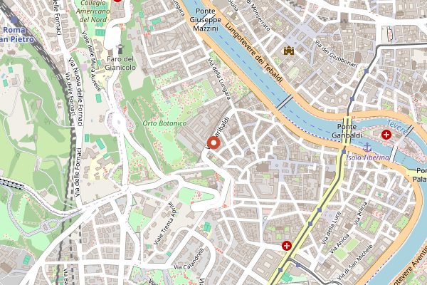 Map showing Antica Pesa in Rome