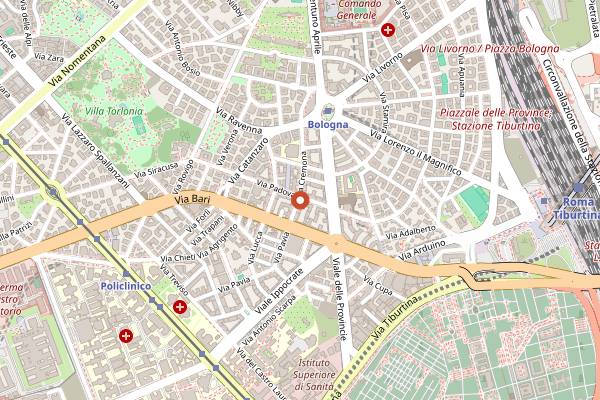 Map showing Flour Farina e Cucina in Rome