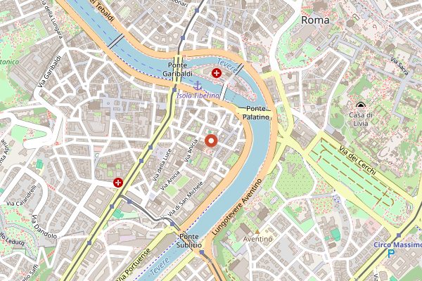 Map showing Spirito Divino in Rome