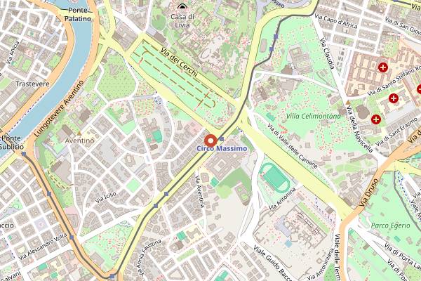 Map showing ViMi Aventino in Rome