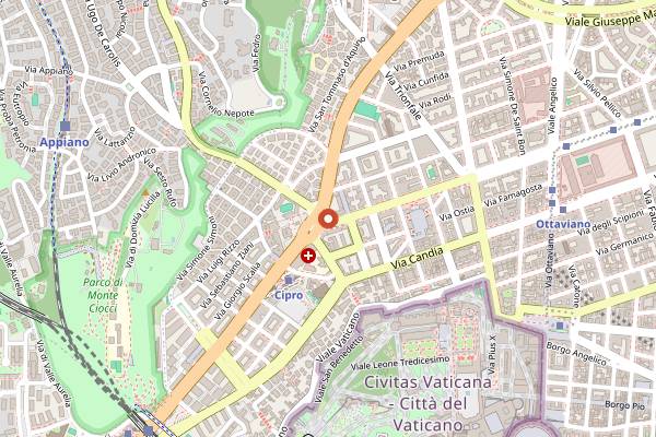 Map showing Fischio in Rome